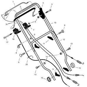 Part Location Diagram of 03X152 Murray Bolt, Hex